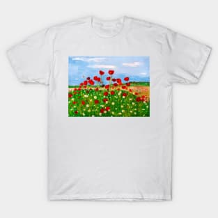 Poppies and daisies T-Shirt